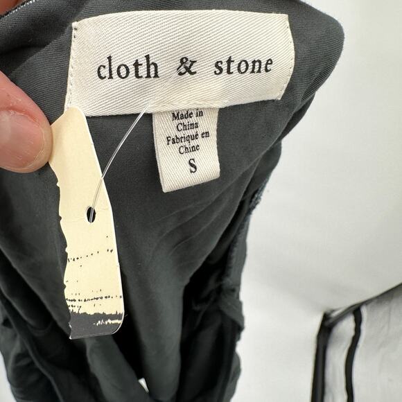 CLOTH & STONE NWT Luxe Satin One Shoulder Top // S - Picture 12 of 13